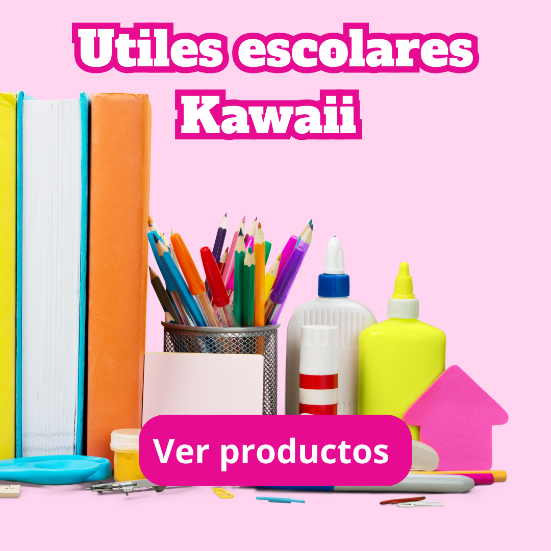 Útiles escolares Kawaii